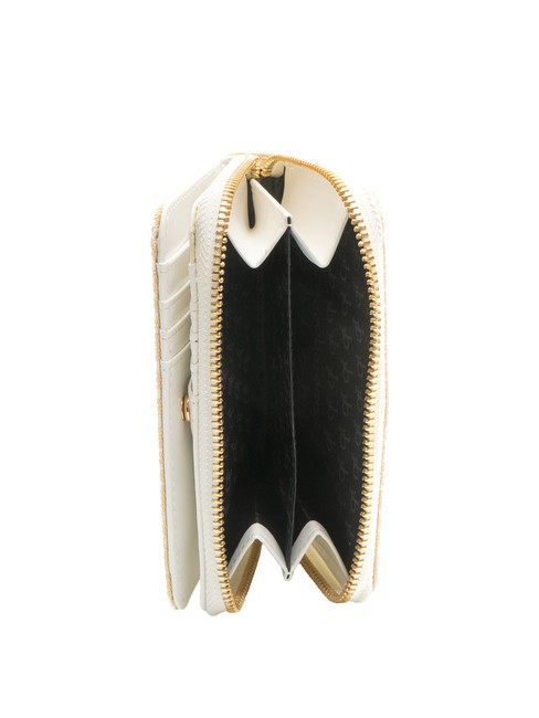 FRIDA Portofel mediu jacquard aproape alb - Portofele femei