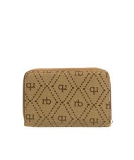 ROCCOBAROCCO FRIDA Portofel mediu jacquard cer albastru - Portofele femei - 3