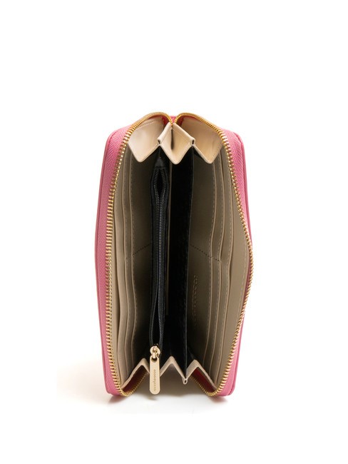 GAIA Fermoar mare în jurul portofelului fucsie - Portofele femei
