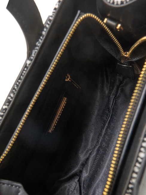 ICONIC WOOL Geantă tote cu curea de umăr negru/alb - Genți femei