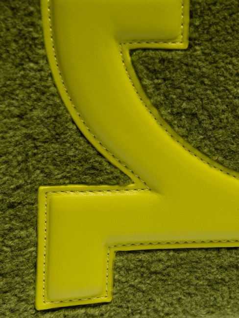 ICONIC TEDDY Geantă tote cu curea de umăr verde acid - Genți femei