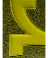 ROCCOBAROCCO ICONIC TEDDY Geantă tote cu curea de umăr verde acid - Genți femei - 3