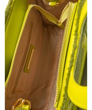 ROCCOBAROCCO ICONIC TEDDY Geantă tote cu curea de umăr verde acid - Genți femei - 5