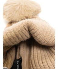 ROCCOBAROCCO PON PON Șapcă cu manșetă alun - Căciuli - 4