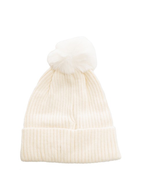 PON PON Șapcă cu manșetă alb - Căciuli