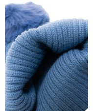 ROCCOBAROCCO PON PON Șapcă cu manșetă albastru - Căciuli - 4