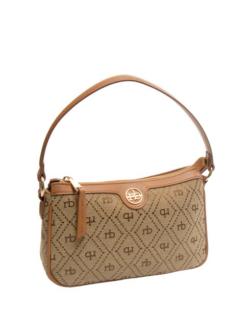 FRIDA Geantă din material jacquard la subrat natural - Genți femei