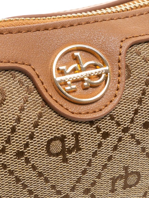 FRIDA Geantă din material jacquard la subrat natural - Genți femei