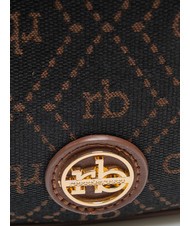 ROCCOBAROCCO FRIDA Geantă hobo din țesătură jacquard ciocolată - Genți femei - 3