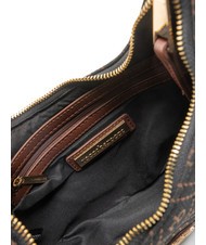 ROCCOBAROCCO FRIDA Geantă hobo din țesătură jacquard ciocolată - Genți femei - 5