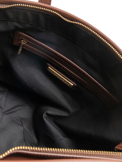 FRIDA Geanta de cumparaturi din material jacquard ciocolată - Genți femei