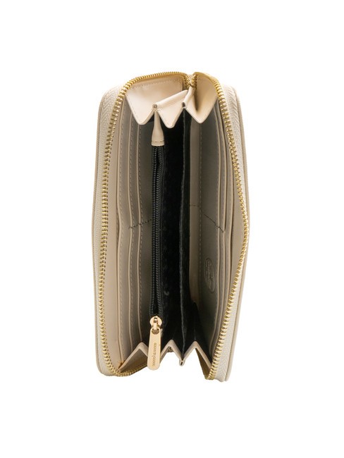 LUCE Fermoar mare în jurul portofelului aproape alb - Portofele femei