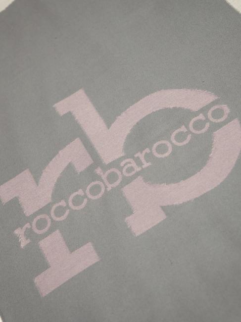 RB Eșarfă cu logo peste tot gri închis - Eșarfe