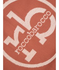 ROCCOBAROCCO RB Eșarfă cu logo peste tot Burgundia - Eșarfe - 4
