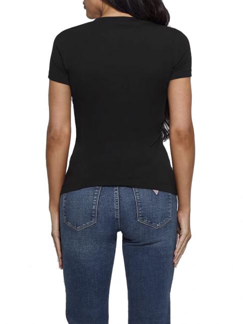 SS CN SHINY TRIANGLE  Tricou din bumbac jetbla - tricou