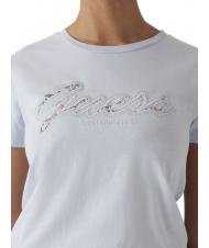 GUESS SS SCRIPT LACE LOGO EASY  Tricou din bumbac albastru căilor respiratorii - tricou - 3