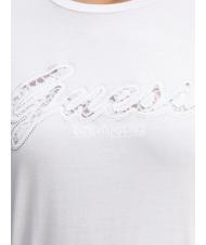 GUESS SS SCRIPT LACE LOGO EASY  Tricou din bumbac alb purpuriu - tricou - 3