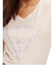 GUESS SS VN PYTHON TRIANGLE Tricou cu maneca scurta roz moale - tricou - 3