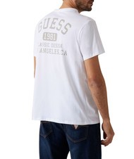 GUESS BSC CLASSIC Tricou din bumbac alb purpuriu - tricou - 2