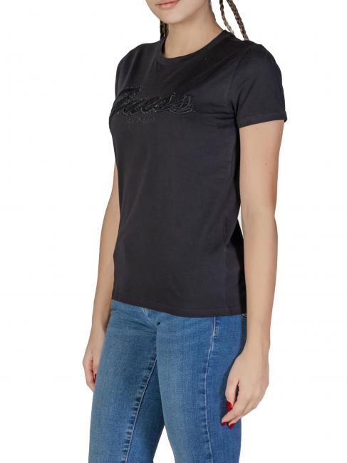 SS SCRIPT LACE LOGO EASY  Tricou din bumbac jetbla - tricou