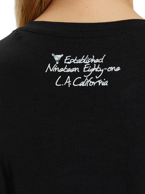 SS CN TRIANGLE FLOWER Tricou din bumbac jetbla - tricou