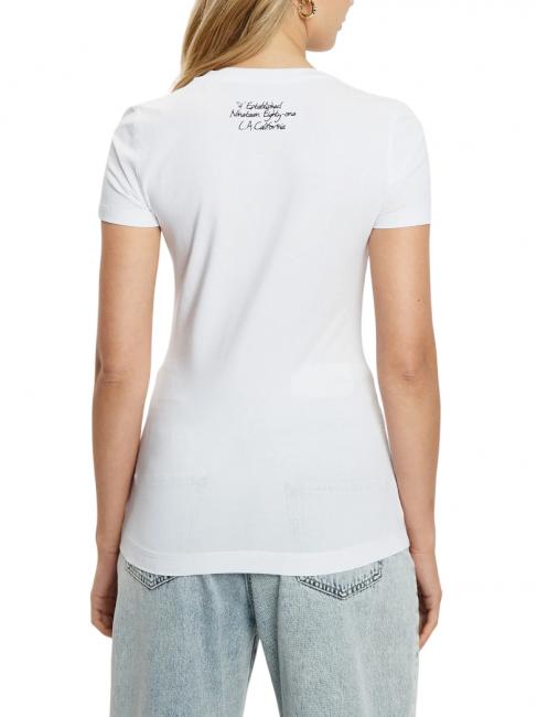 SS CN TRIANGLE FLOWER Tricou din bumbac alb purpuriu - tricou