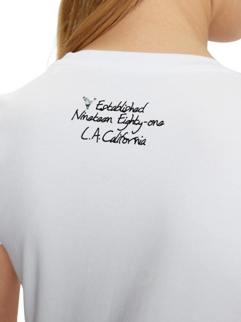 SS CN TRIANGLE FLOWER Tricou din bumbac alb purpuriu - tricou