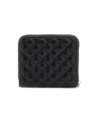 GUESS ECO RIANEE Portofel mic matlasat BLACK - Portofele femei - 3