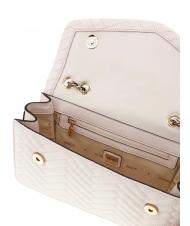 GUESS ANNING Geantă matlasată convertibilă STONE - Genți femei - 4