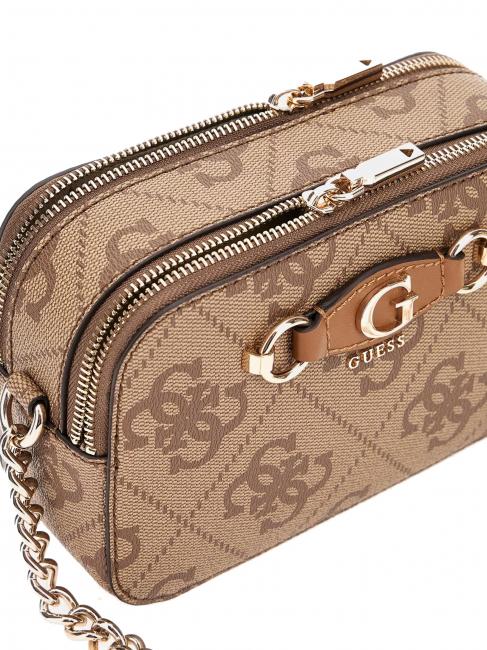 IZZY Geanta foto cu doua fermoare LOGO LAPTE - Genți femei