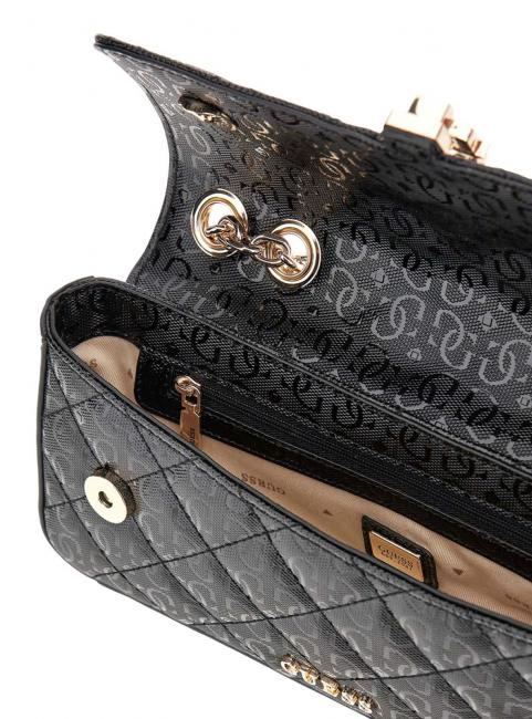 BESSEY Geanta convertibila cu clapa BLACK - Genți femei