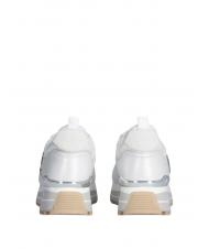 LIUJO MAXI WONDER 01 Adidași cu platformă din piele și plasă alb - Pantofi femei - 4