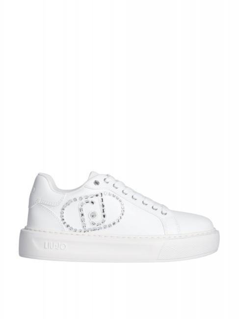 KYLIE 32 Pantofi sport cu sigla bijuterie alb - Pantofi femei