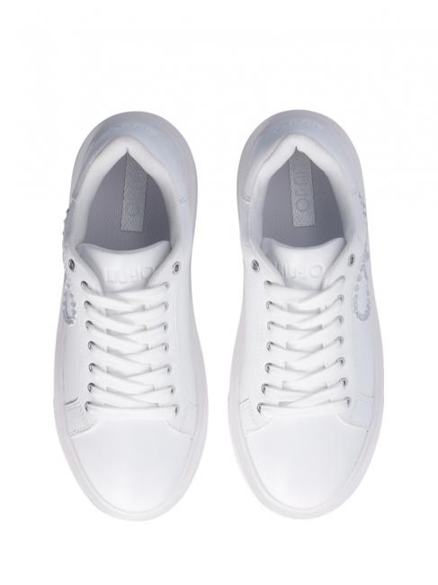 KYLIE 32 Pantofi sport cu sigla bijuterie alb - Pantofi femei