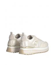 LIUJO MAXI WONDER 01 Adidași cu platformă din piele și plasă fildeş - Pantofi femei - 6