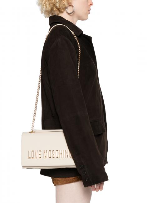 LETTERING Geantă de umăr/încrucișată fildeş - Genți femei