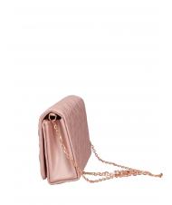 LOVE MOSCHINO QUILTED Poșetă cu curea de umăr din lanț pudra - Genți femei - 4