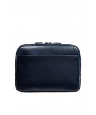 PIQUADRO BLUE SQUARE  Geanta iPad cu buzunar pentru airpod albastru - Genți de umăr bărbați - 3