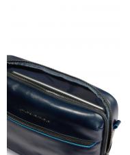 PIQUADRO BLUE SQUARE  Geanta iPad cu buzunar pentru airpod albastru - Genți de umăr bărbați - 5