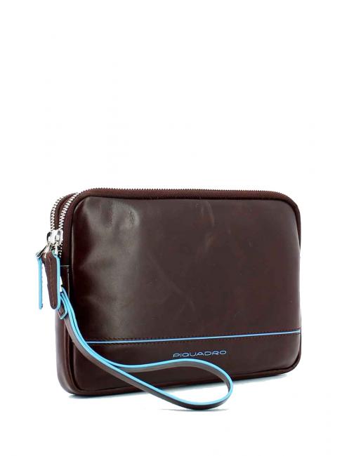 BLUE SQUARE Pochette din piele cu manseta MAHOGANY - Genți de umăr bărbați