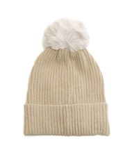 ROCCOBAROCCO PON PON Șapcă cu manșetă gri - Căciuli - 3