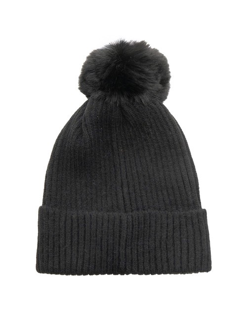 PON PON Șapcă cu manșetă negru - Căciuli