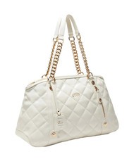 LIUJO KATE Geantă matlasată cu mânere cu lanț cremă - Genți femei - 2