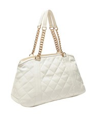 LIUJO KATE Geantă matlasată cu mânere cu lanț cremă - Genți femei - 3