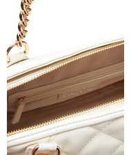 LIUJO KATE Geantă matlasată cu mânere cu lanț cremă - Genți femei - 6