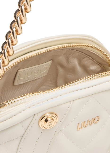 KATE Geantă mică de umăr matlasată cremă - Genți femei