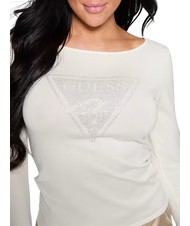 GUESS LS TRIANGLE  Tricou cu logo dovwhi - Pulovere pentru femei - 2
