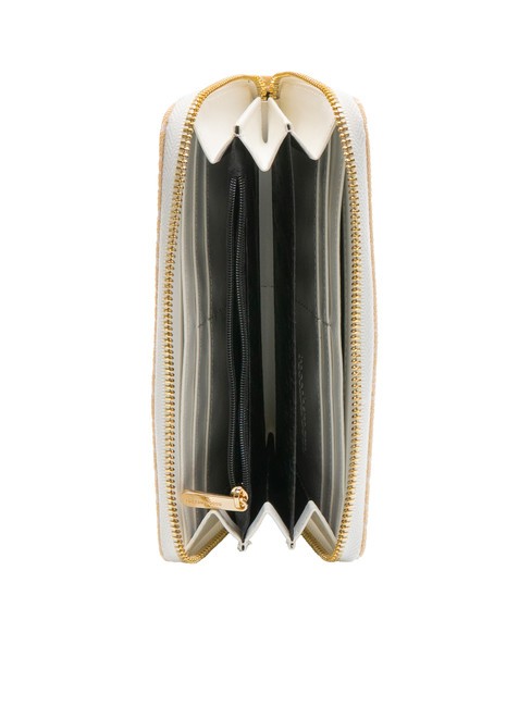 FRIDA Portofel mare jacquard aproape alb - Portofele femei