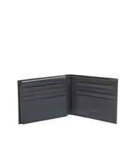 ROCCOBAROCCO PLAIN Portofel din piele cu clapă albastru - Portofele bărbați - 3