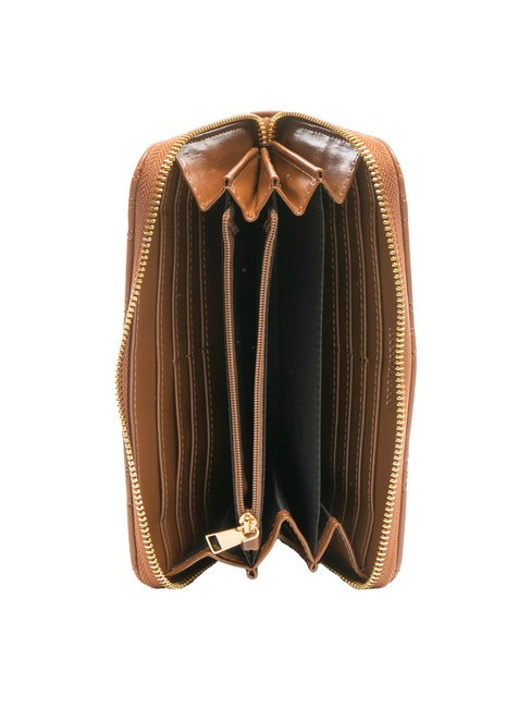 TESSA Fermoar mare în jurul portofelului bronzat - Portofele femei
